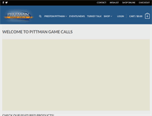 Tablet Screenshot of pittmangamecalls.com